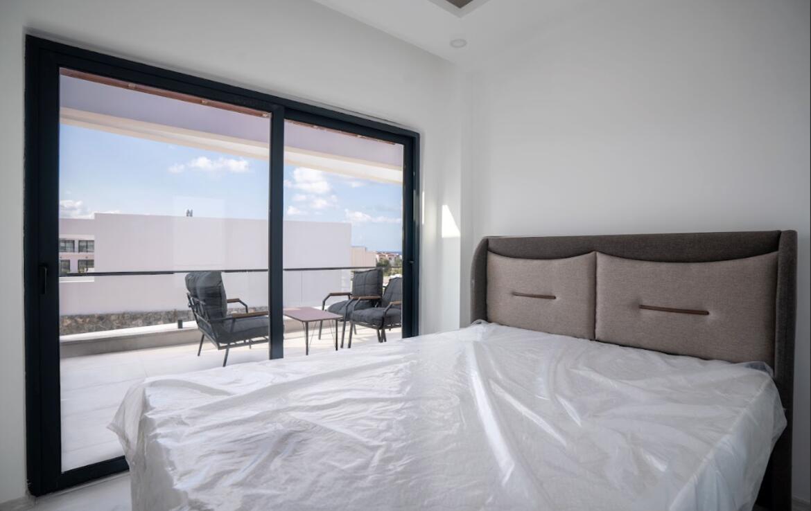 Апартаменты 1+1 с садом в Эсентепе 